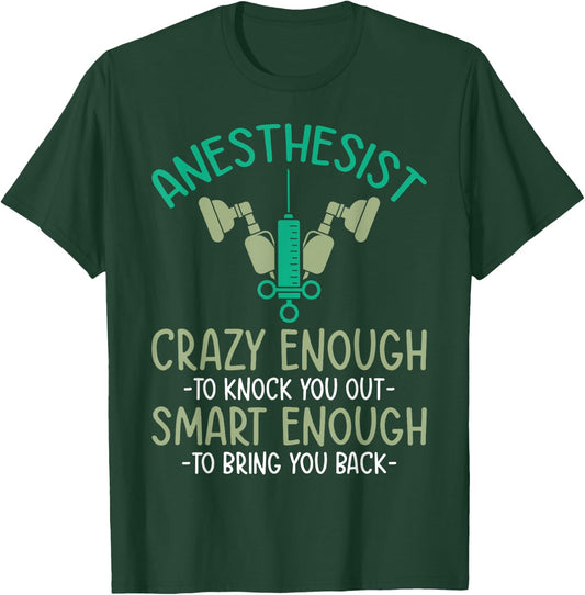 Anesthesia doctor anesthetist anesthesiology crna T-Shirt - T-Shirt | Forest