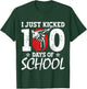 I Just Kicked 100 Days Of School Martial Arts Karate Kick T-Shirt - T-Shirt | Forest