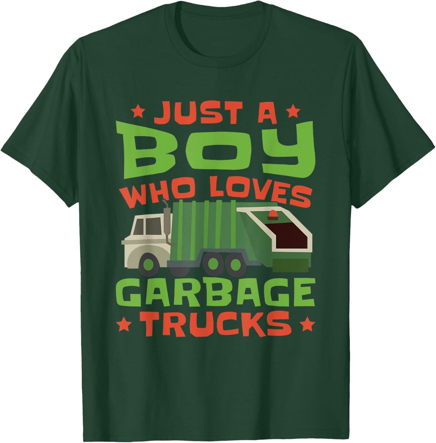 Trash Trucks Kids Garbage Truck Toddler T-Shirt - T-Shirt | Forest