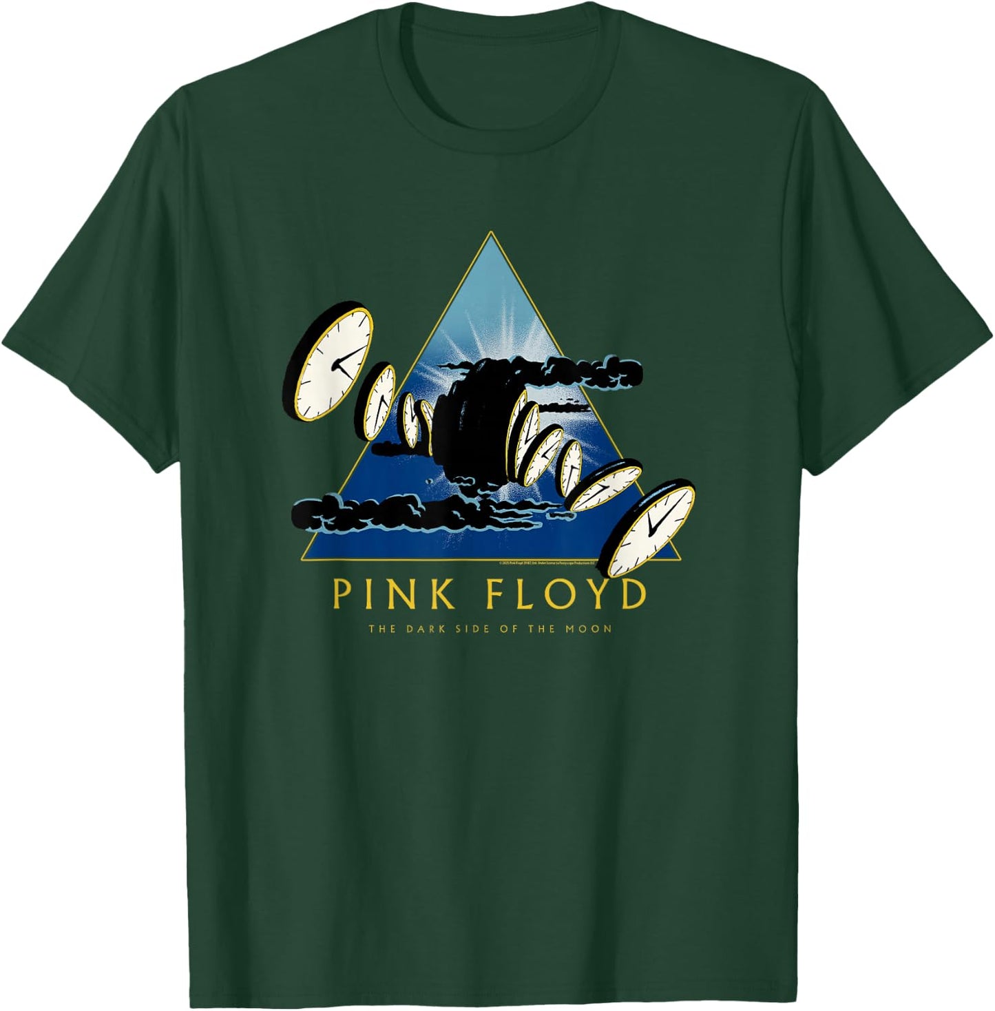 Pink Floyd The Dark Side of The Moon 50th Melting Clocks T-Shirt - T-Shirt | Forest