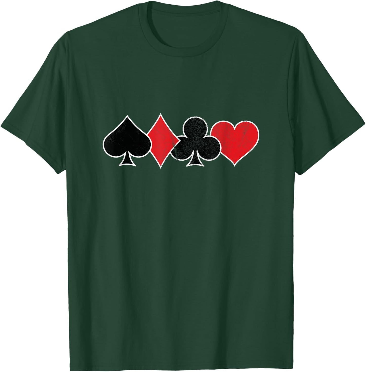Poker Player Poker Cards Vintage Poker T-Shirt - T-Shirt | Forest