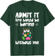 Cool Admit It Life Would Be Boring Without Me Cat Men Women Kids T-Shirt - T-Shirt | Forest