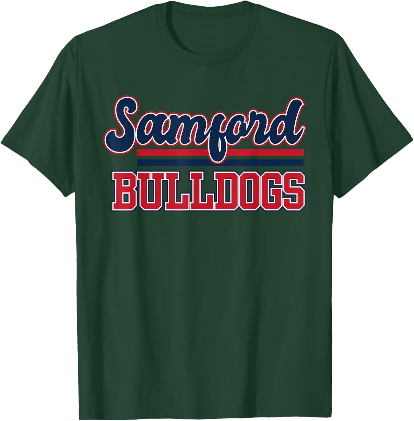 Samford Bulldogs | Official NCAA University Merch NCAFSAM01 T-Shirt - T-Shirt | Forest