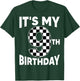 9 Year Old Birthday Racing Car Flag It's My 9th Birthday Boy T-Shirt - T-Shirt | Forest