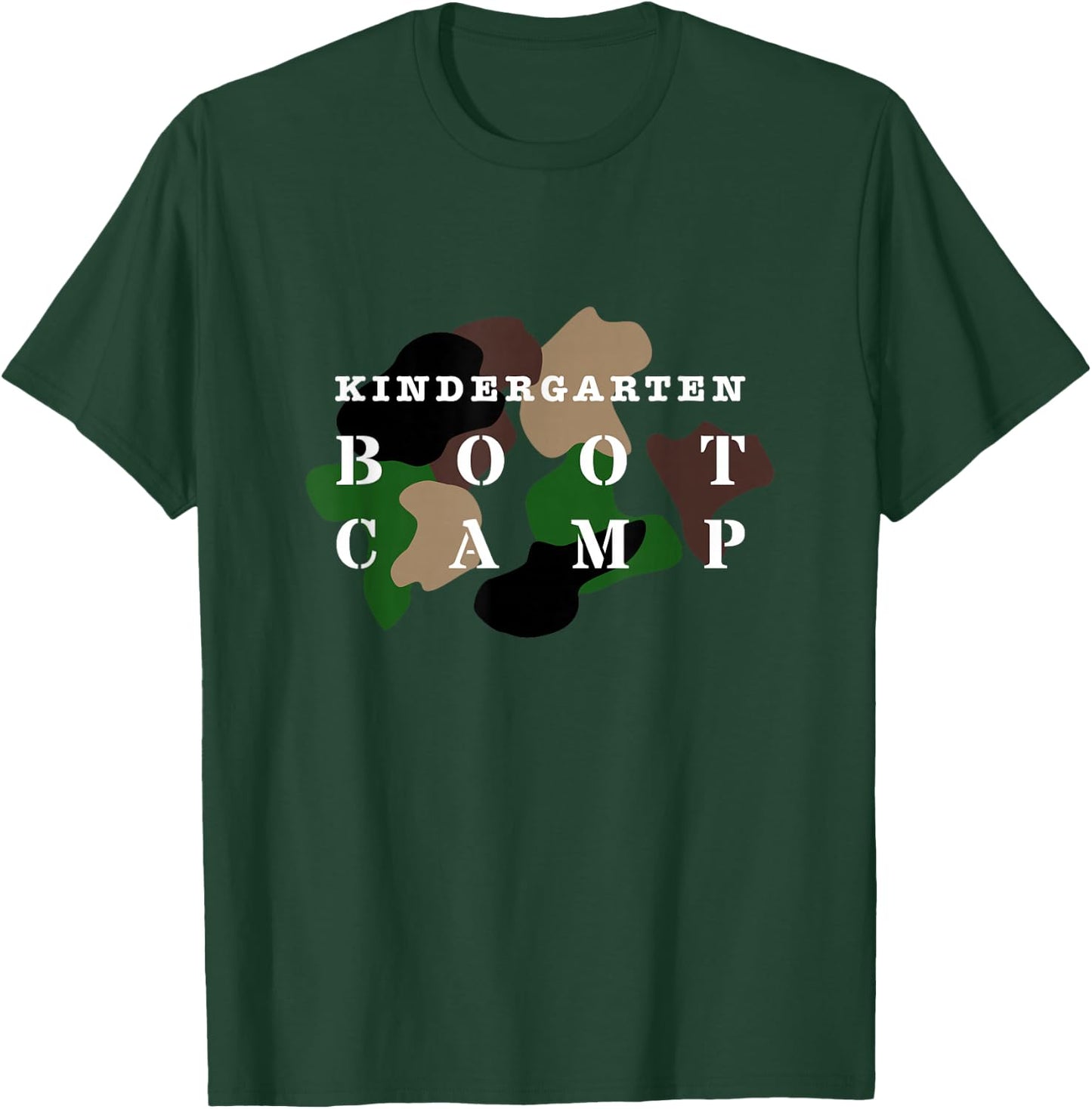 Kindergarten Boot Camp Teacher Kids T-Shirt - T-Shirt | Forest