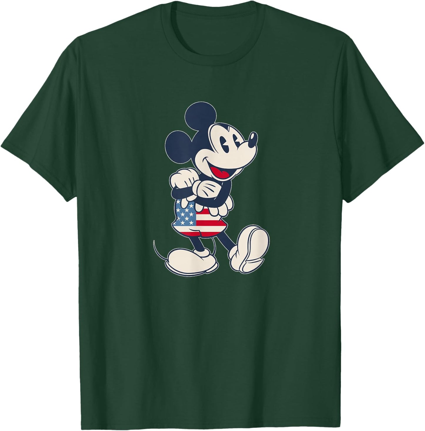 Disney Mickey Mouse Vintage Americana Small T-Shirt - T-Shirt | Forest