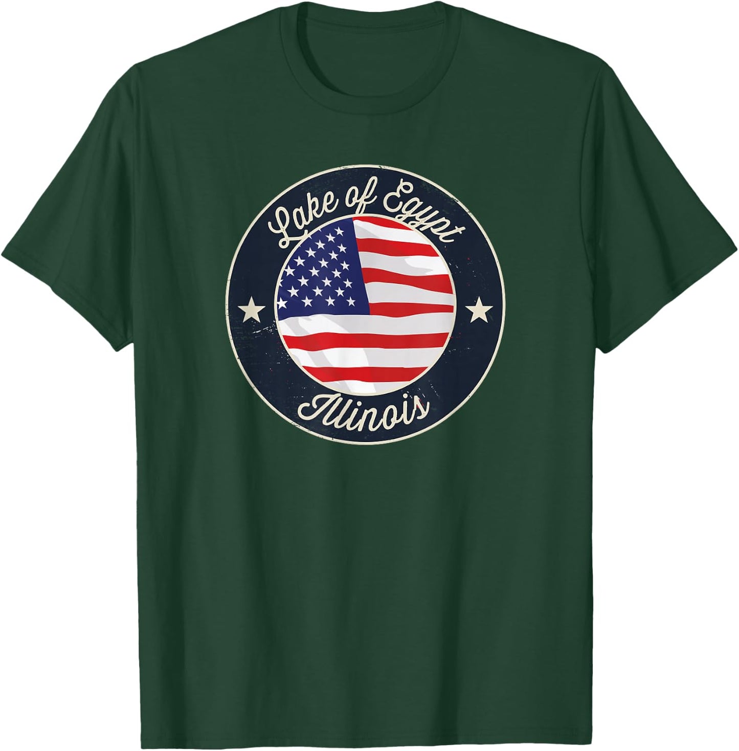 Lake of Egypt - Patriotic Illinois Souvenir T-Shirt - T-Shirt | Forest