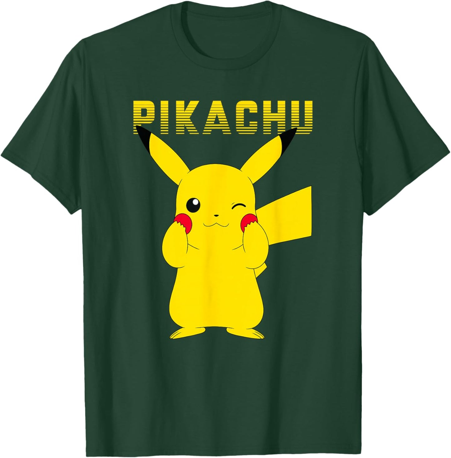 Pokémon Pikachu Adorable Pika Pika Cute Logo T-Shirt - T-Shirt | Forest