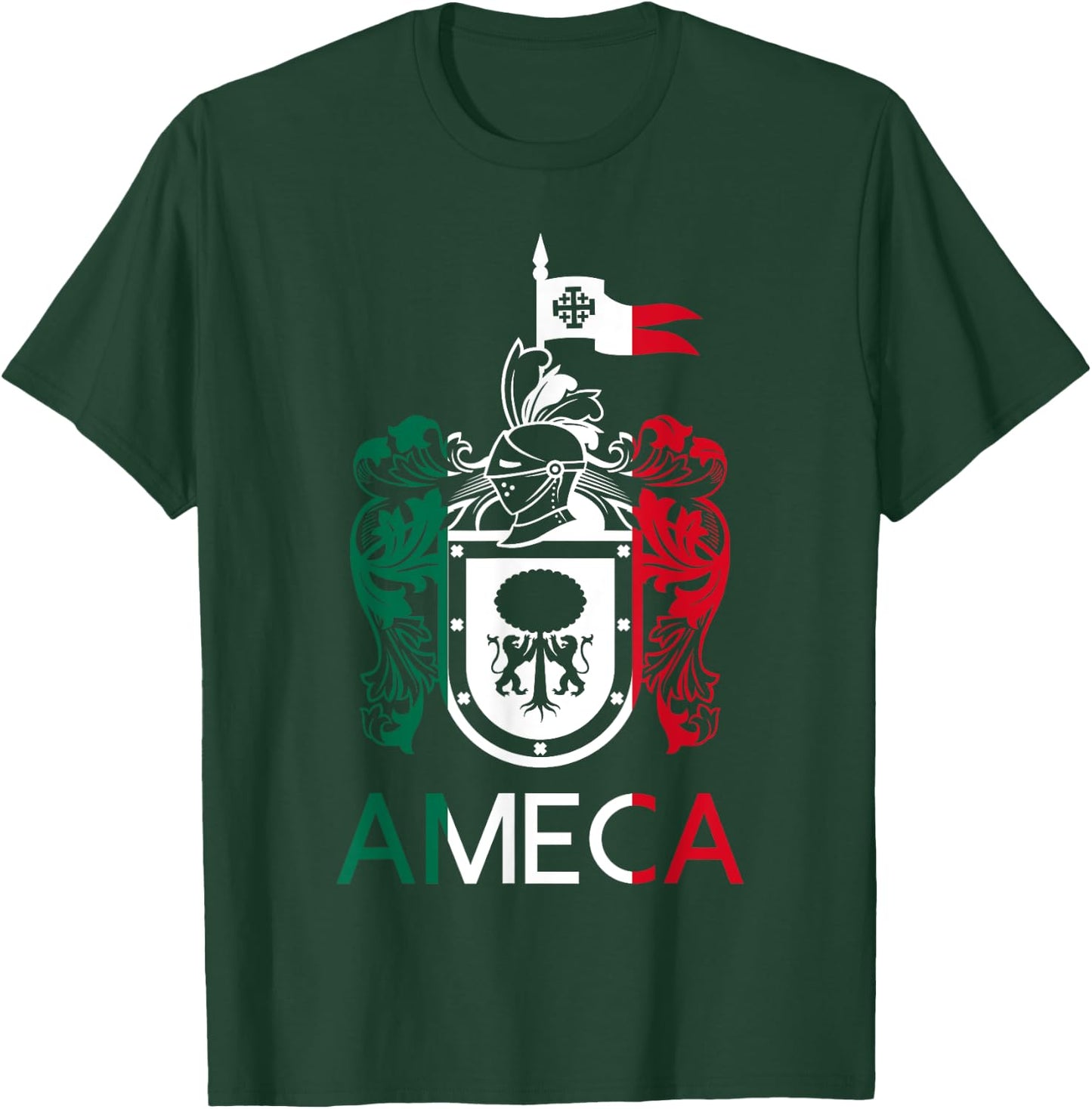 Ameca Jalisco Estado De Mexico Escudo Eagle Aguila T-Shirt - T-Shirt | Forest