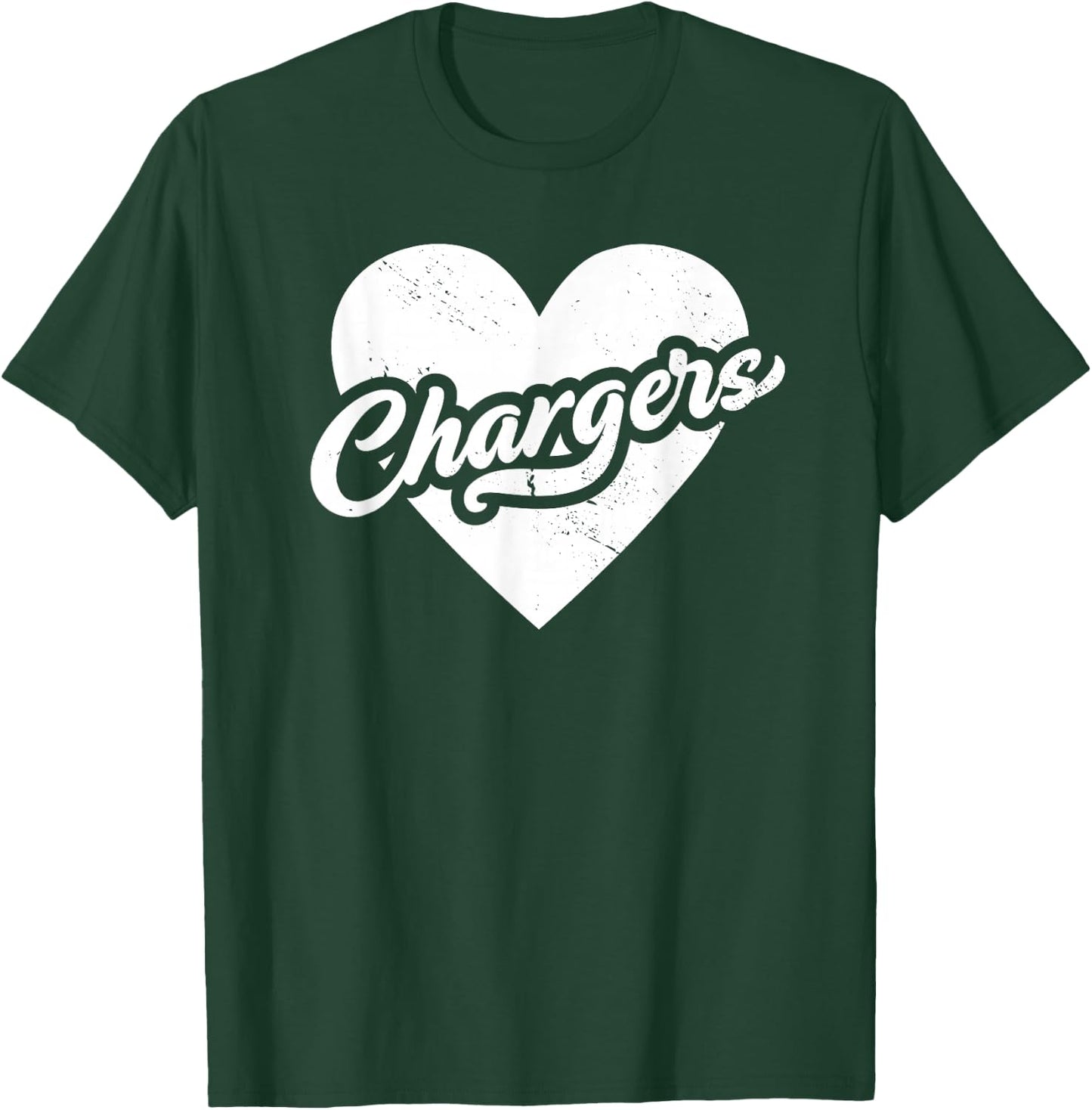 Vintage Chargers School Spirit Go Chargers Love T-Shirt - T-Shirt | Forest