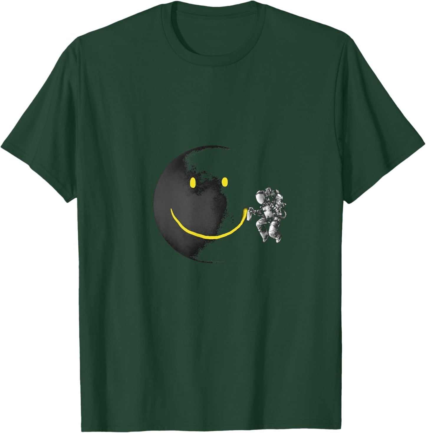 Make A Smile Face Astronaut Moon Spray Space Science Geeks T-Shirt - T-Shirt | Forest