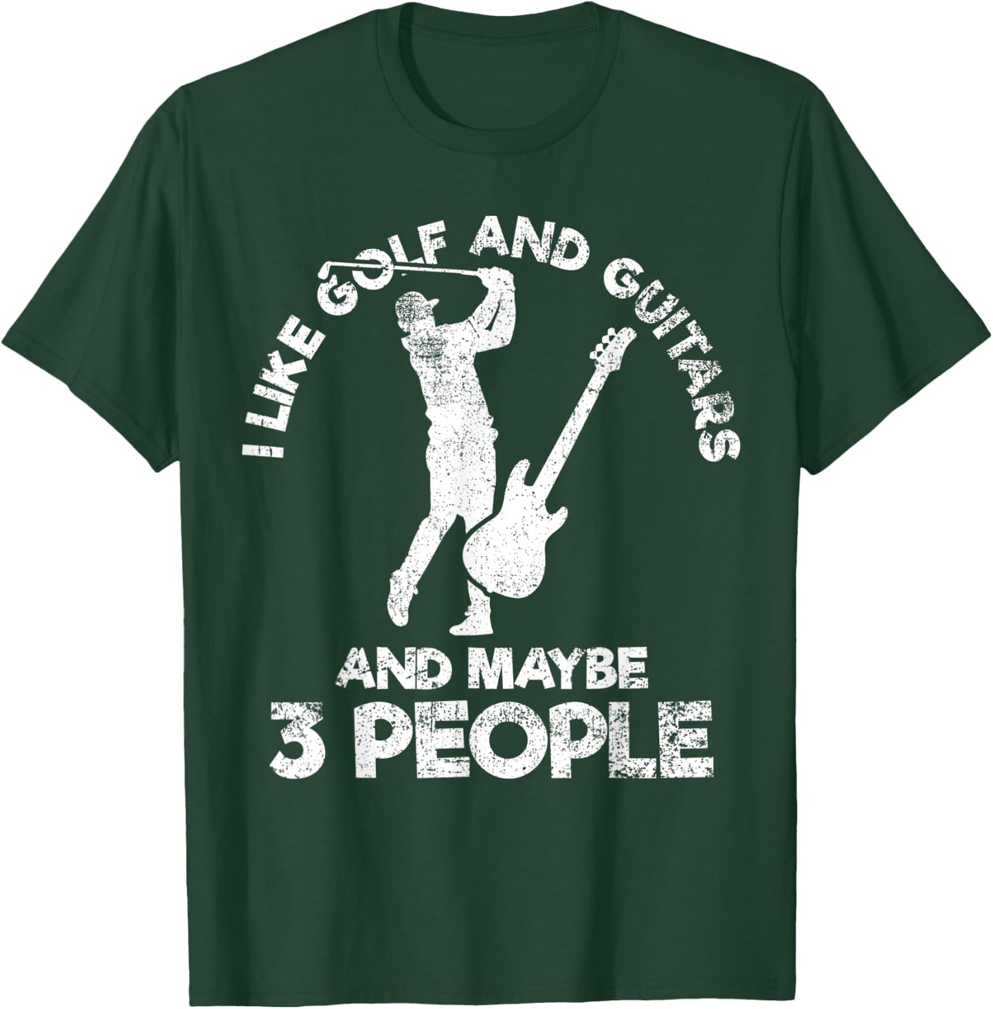 Golf Guitar Golfer Guitarist T-Shirt - T-Shirt | Forest