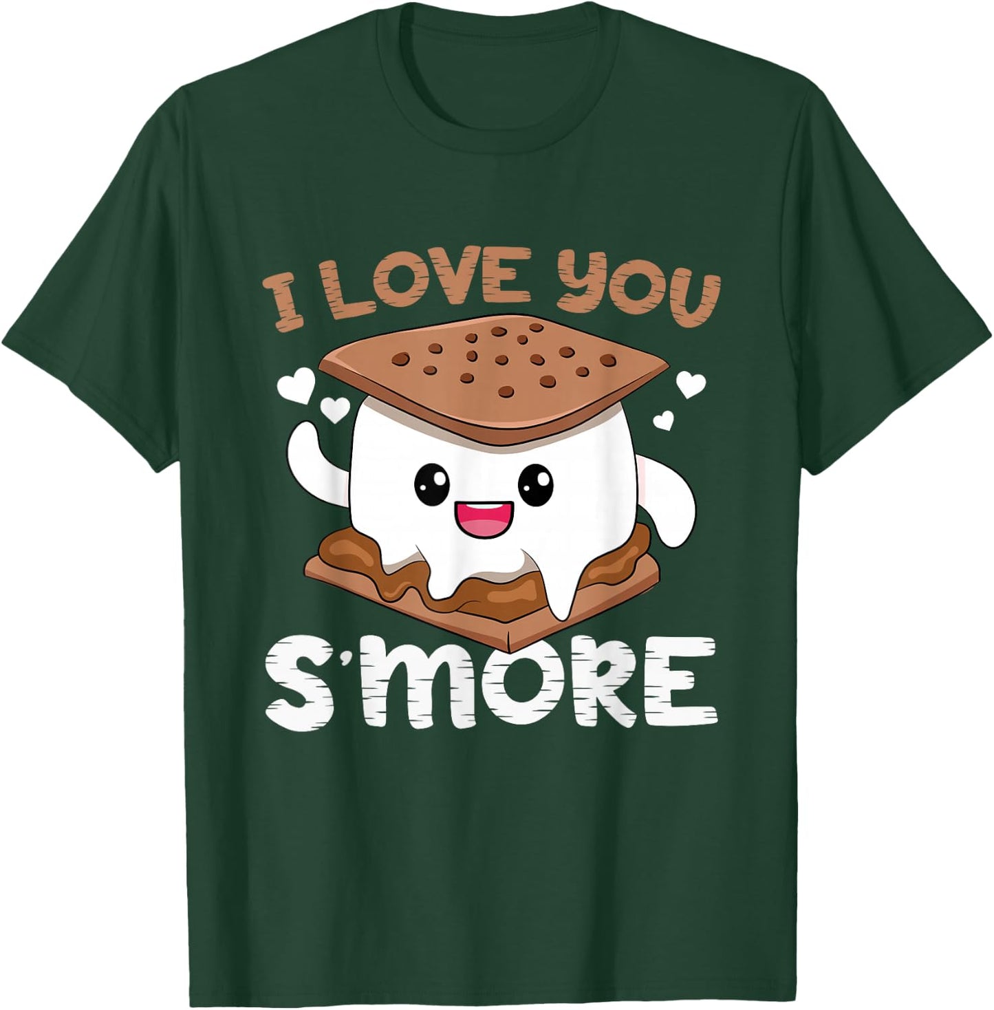 I Love You S'more Toddler Girl Camping Boy Campfire Smores T-Shirt - T-Shirt | Forest