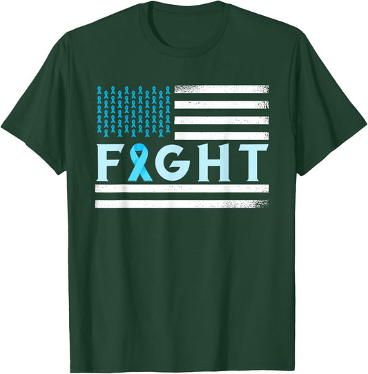 Prostate Cancer America Fight Prostate Cancer Awareness T-Shirt - T-Shirt | Forest