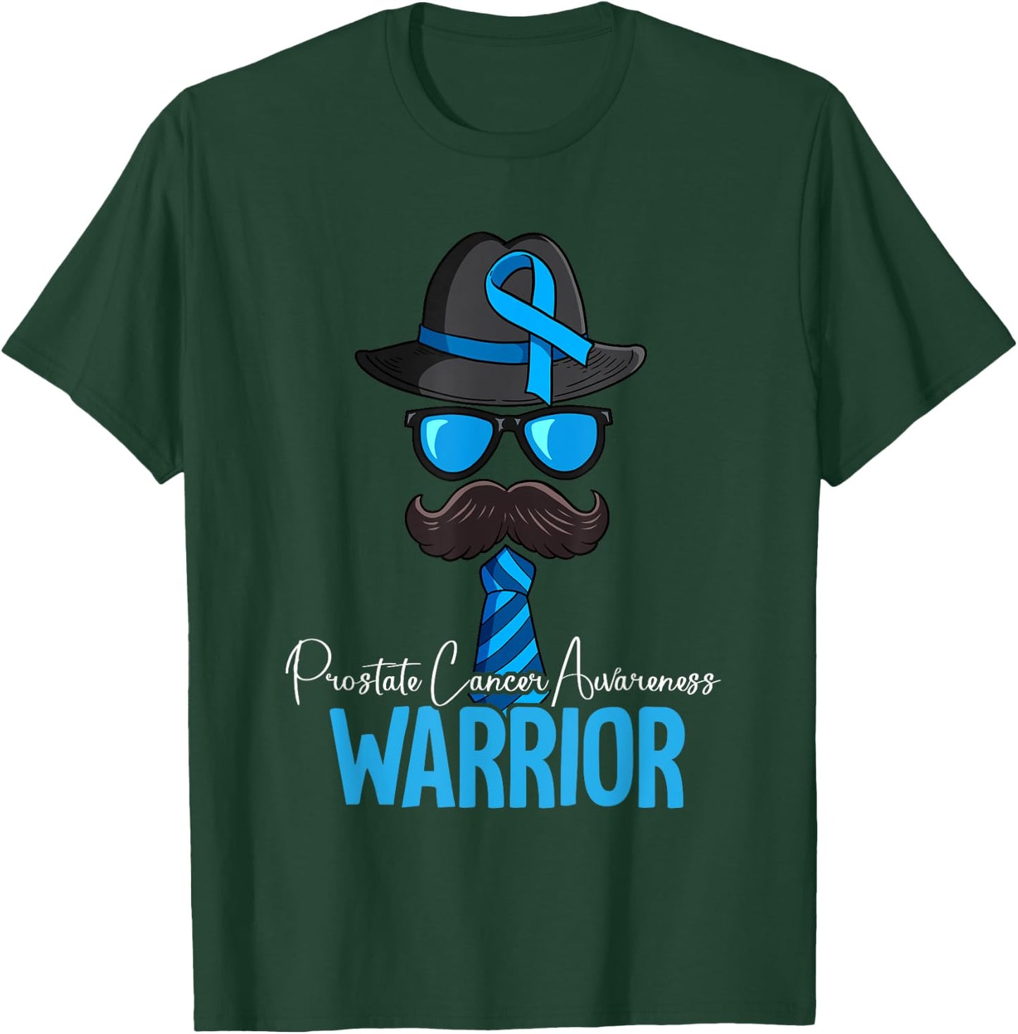 Prostate Cancer Awareness by Prostate Cancer Awareness Gift - -Adults, Black, Short Sleeve, Small, Classic Fit, Polyester 100% T-Shirt - T-Shirt | Forest