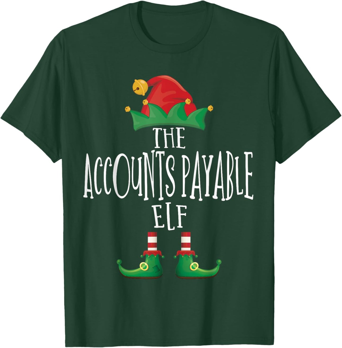Accounts Payable Elf Shirt Family Matching Group Christmas T-Shirt - T-Shirt | Forest