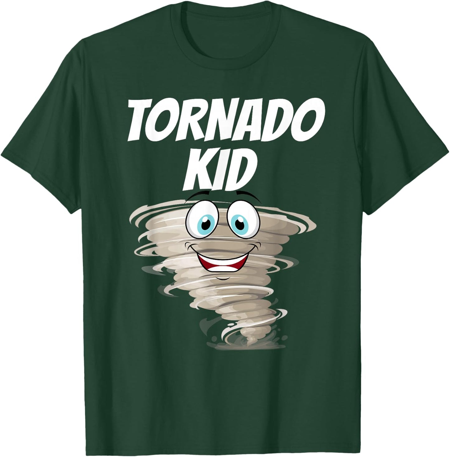 Funny Tornado Design For Kids Boys Girls Cyclone Storm Lover T-Shirt - T-Shirt | Forest