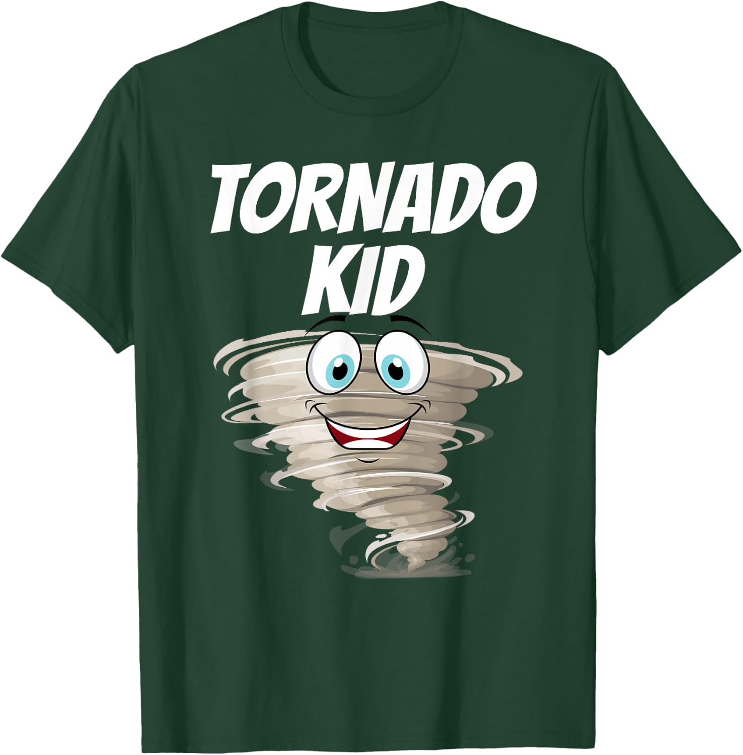 Funny Tornado Design For Kids Boys Girls Cyclone Storm Lover T-Shirt - T-Shirt | Forest