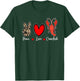 Peace Love Crawfish Cajun Crawfish Men Women T-Shirt - T-Shirt | Forest