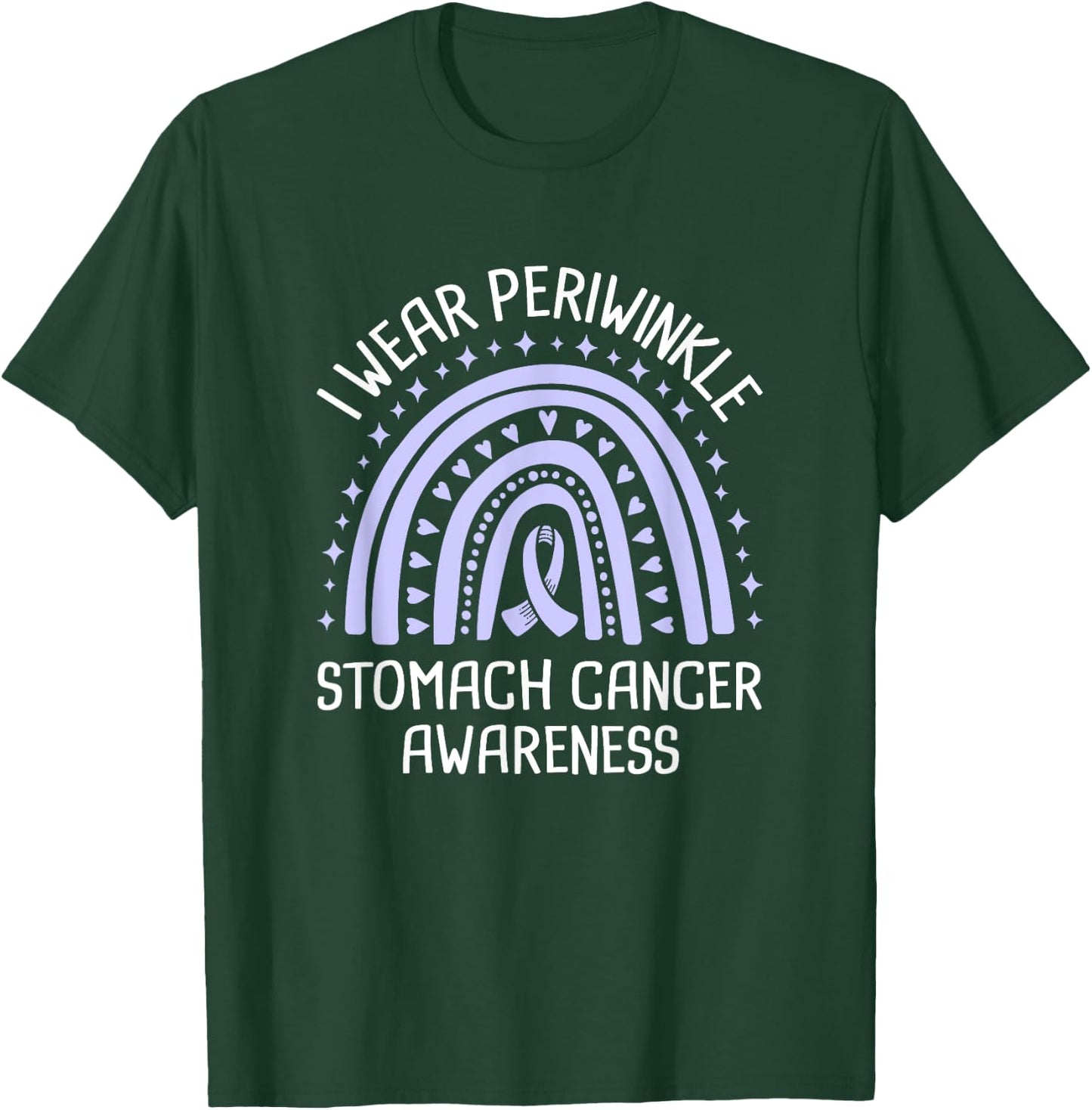 I Wear Periwinkle Stomach Cancer Awareness T-Shirt - T-Shirt | Forest
