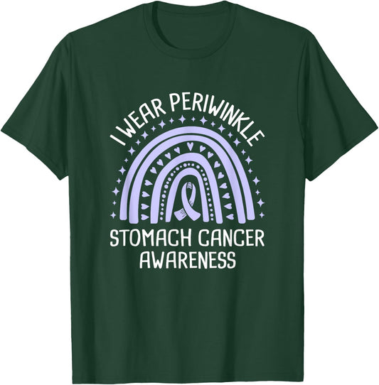 I Wear Periwinkle Stomach Cancer Awareness T-Shirt - T-Shirt | Forest
