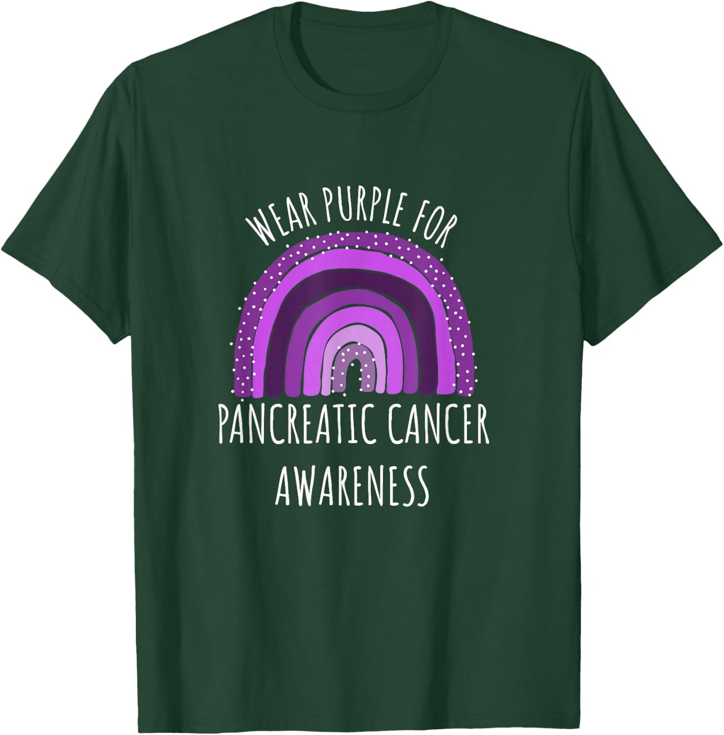 Wear Purple For Pancreatic cancer Awareness Month T-Shirt - T-Shirt | Forest