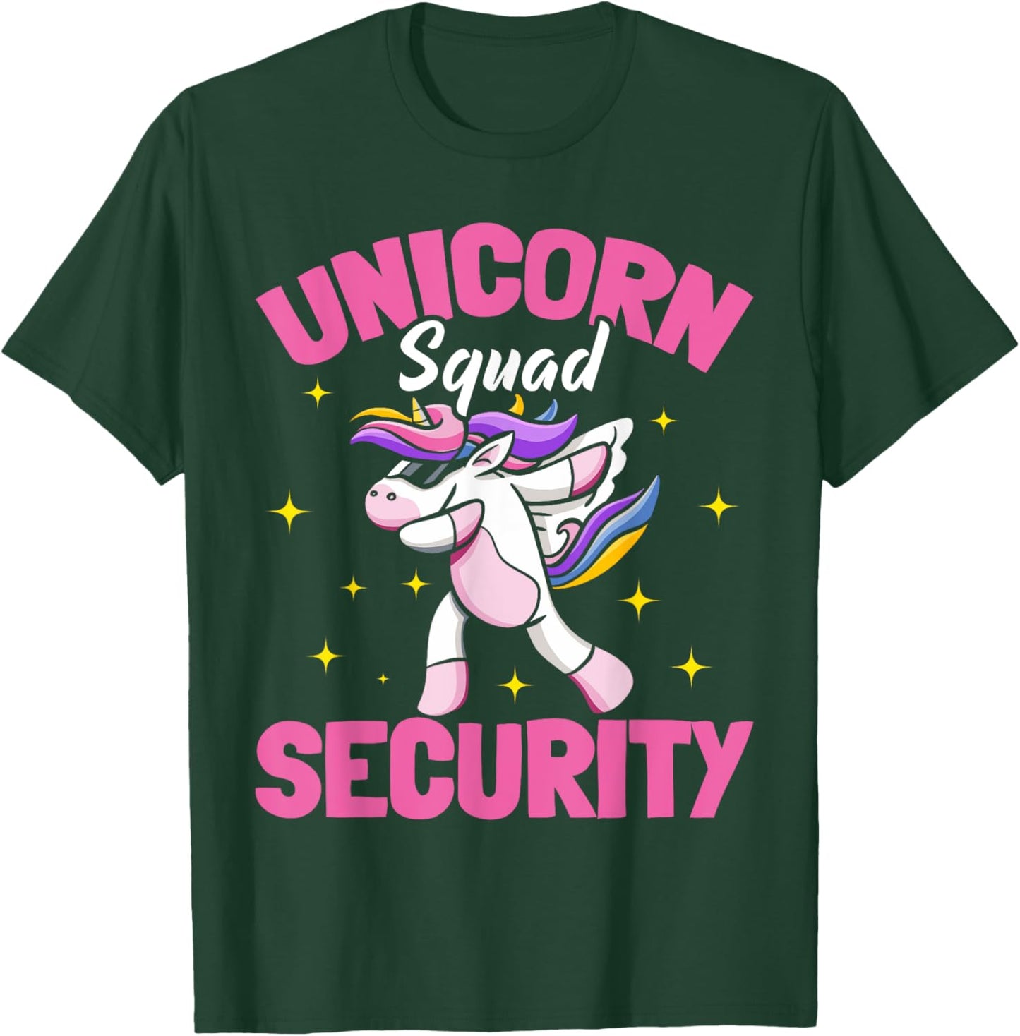 Unicorn Parents Birthday Party Security T-Shirt - T-Shirt | Forest