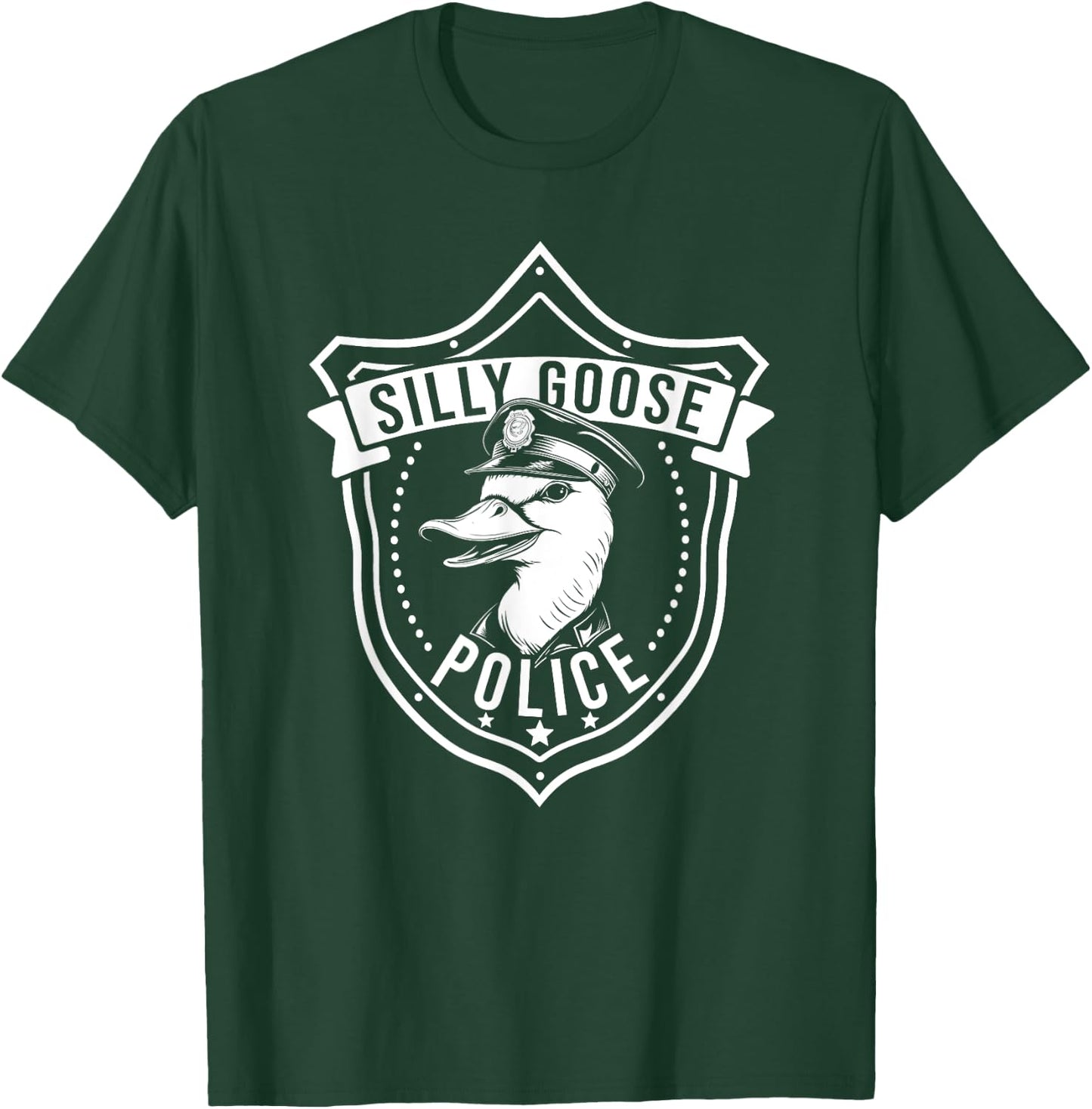 Silly Goose Police Funny Cop Meme Men Women Kids T-Shirt - T-Shirt | Forest