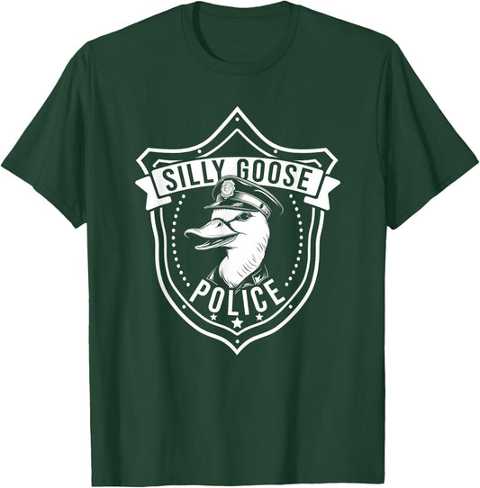 Silly Goose Police Funny Cop Meme Men Women Kids T-Shirt - T-Shirt | Forest
