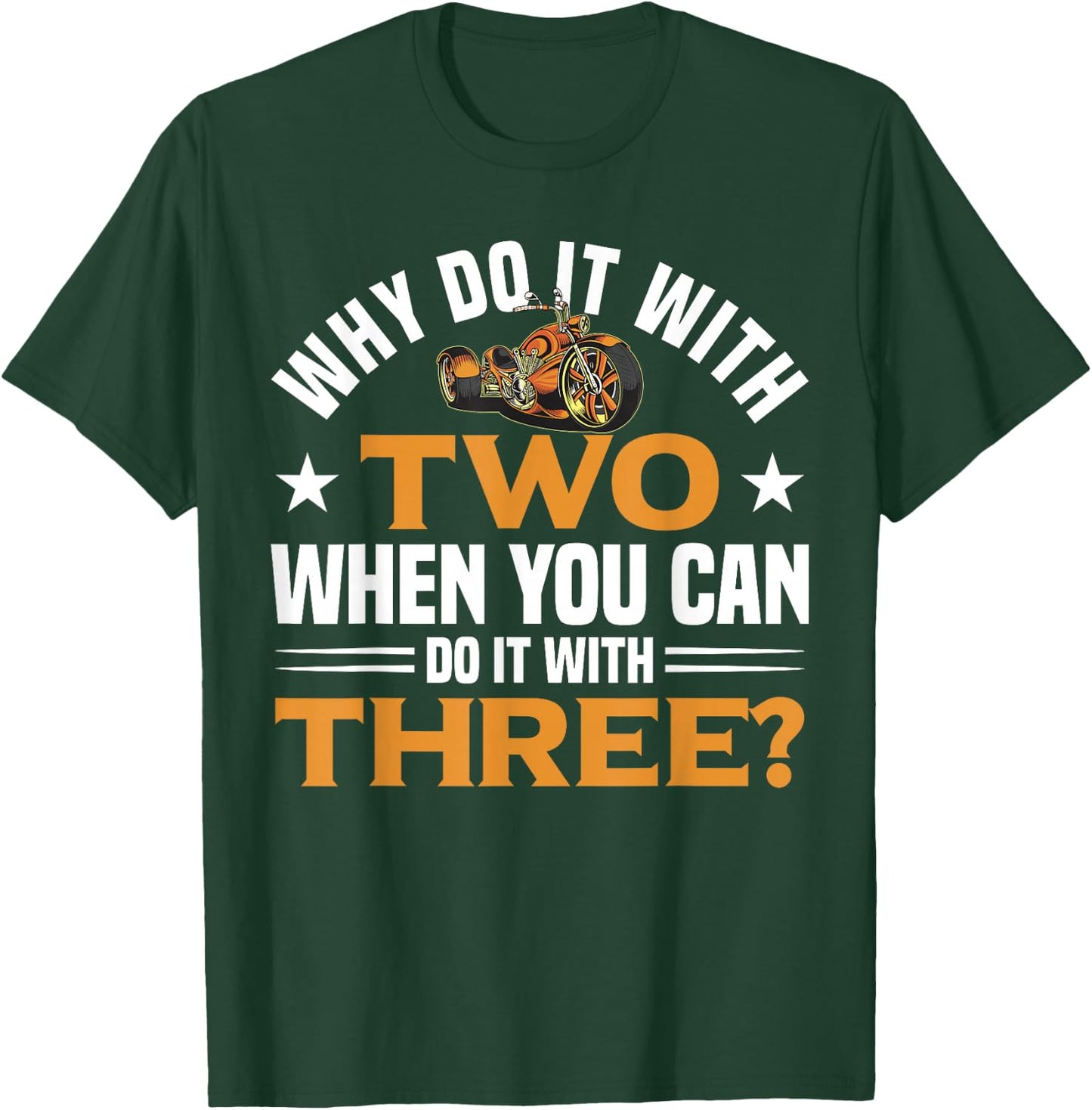 Motortrike for Adults Trike Motorcycle Accessories Triker T-Shirt - T-Shirt | Forest