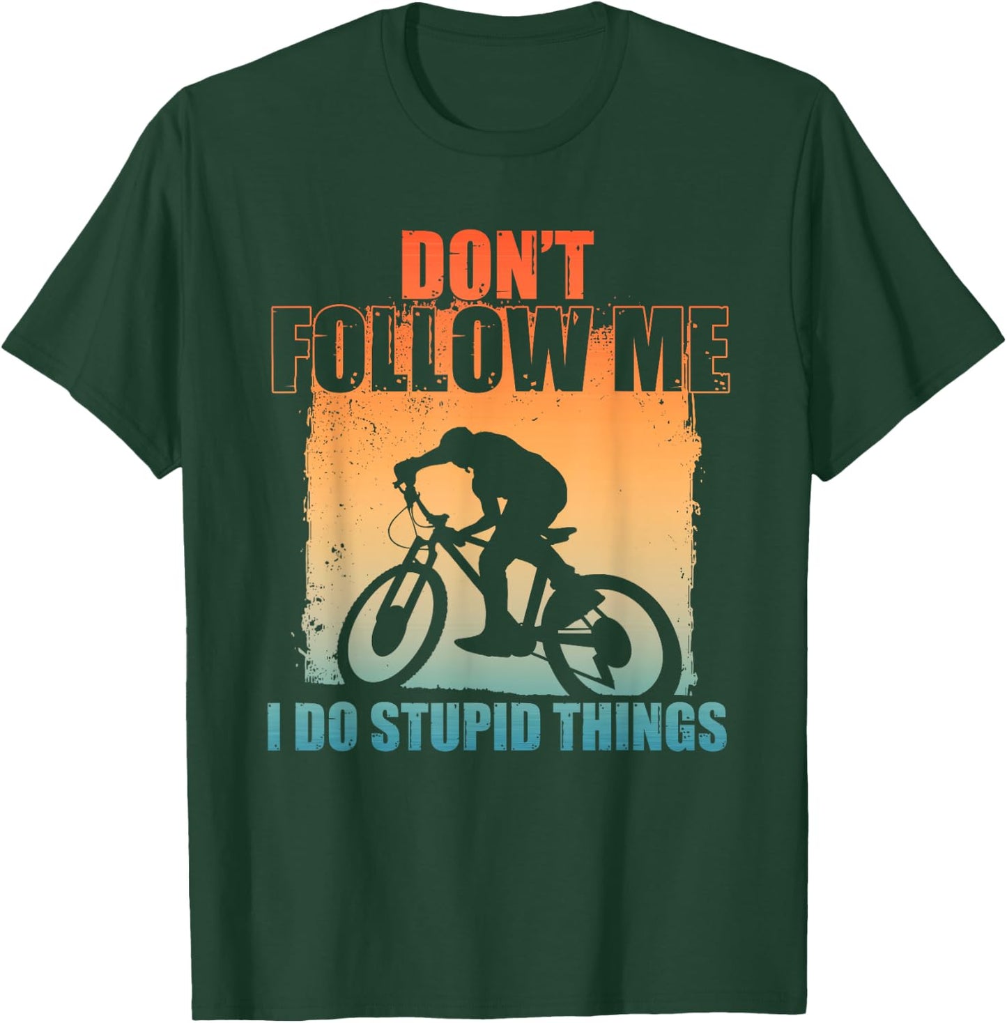 Funny Mountain Biking Art Women Cycling Downhill MTB T-Shirt - T-Shirt | Forest
