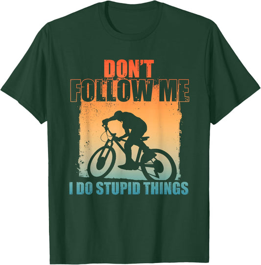 Funny Mountain Biking Art Women Cycling Downhill MTB T-Shirt - T-Shirt | Forest