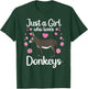 Cool Donkey Girlls Mule Horse Animal Lover Farming T-Shirt - T-Shirt | Forest