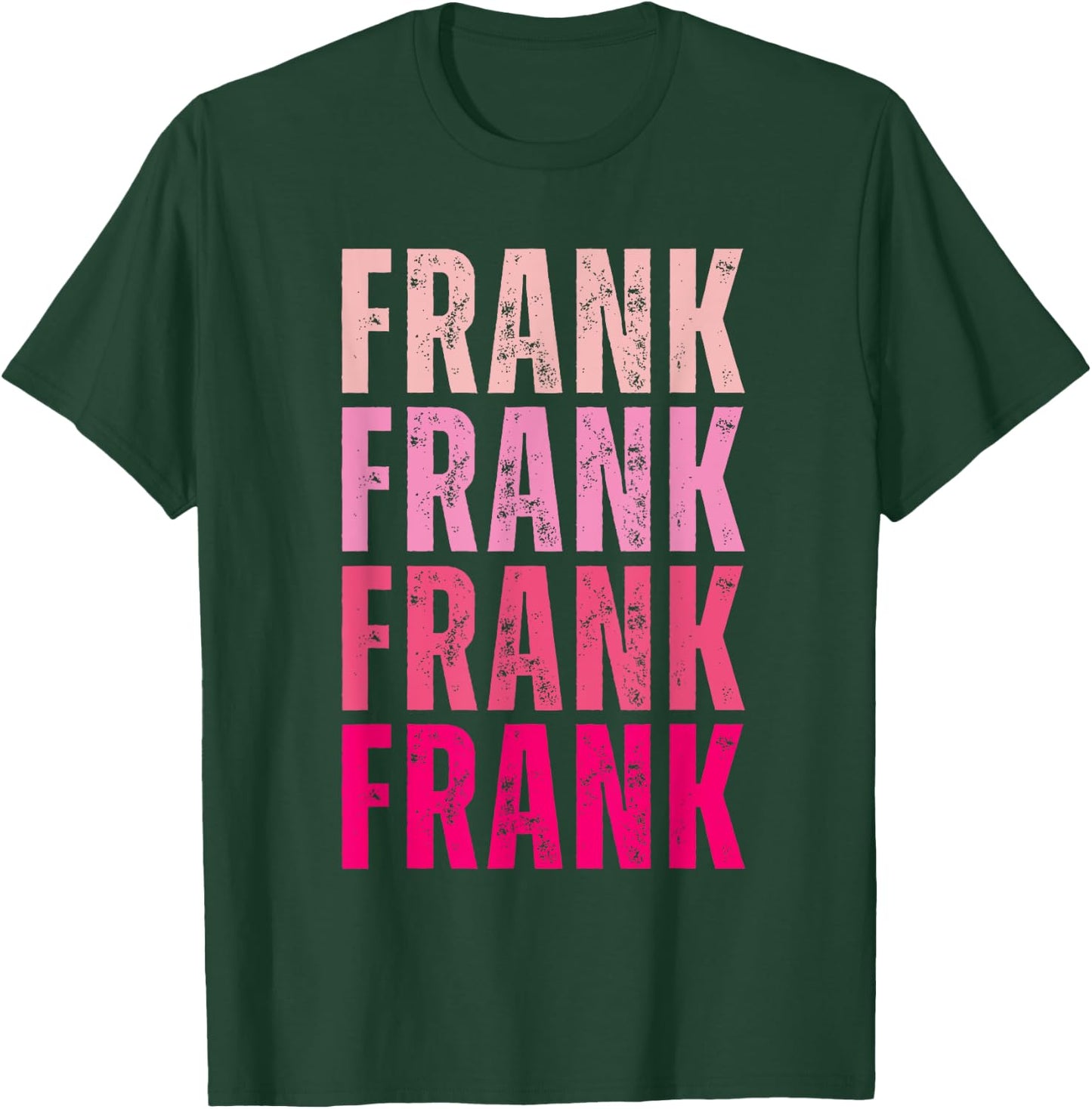 Vintage Frank First Name Boy Kids Personalized Girl 80's T-Shirt - T-Shirt | Forest