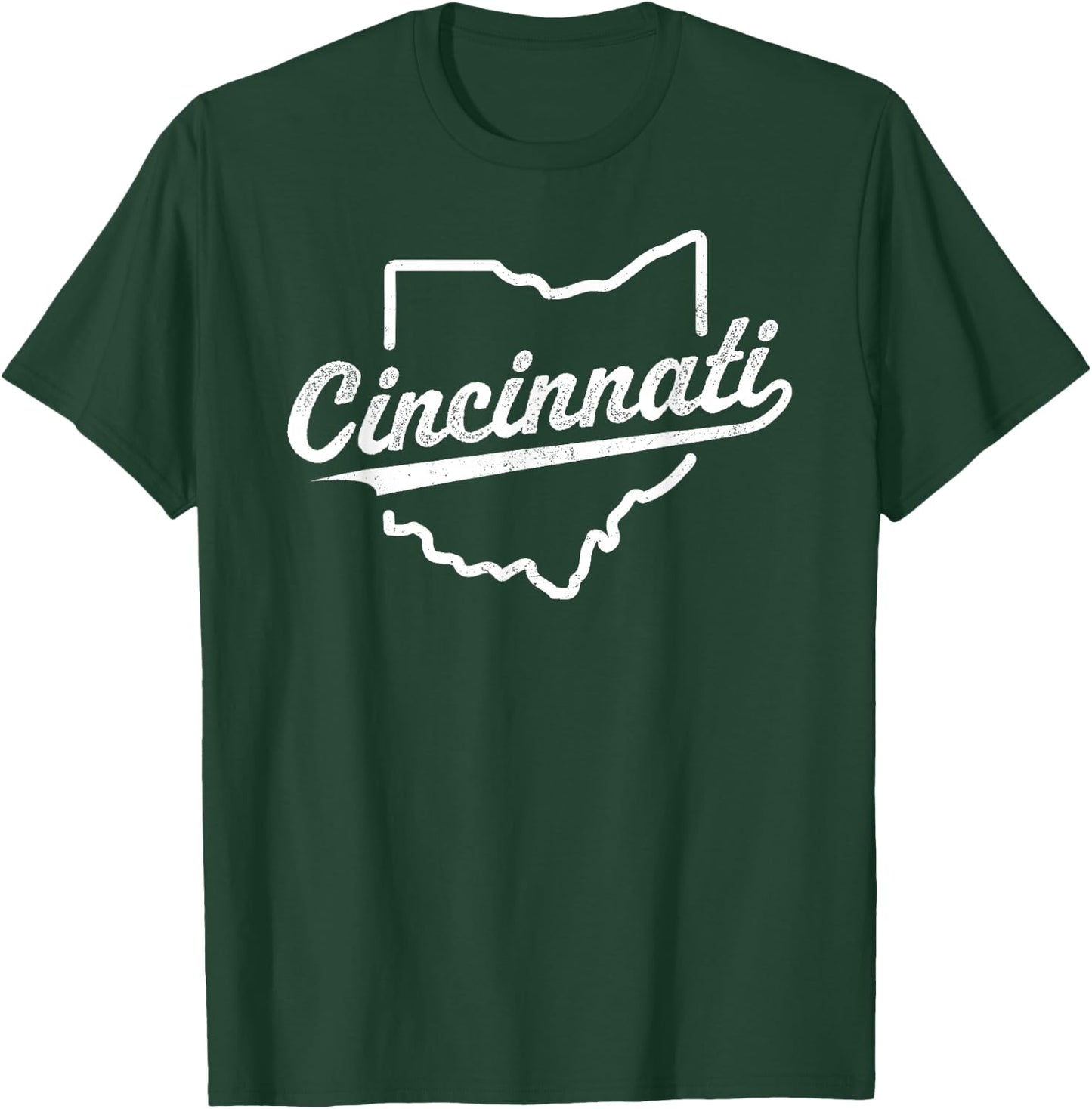 Retro Cincinnati Ohio 1788 vintage script throwback T-Shirt - T-Shirt | Forest