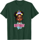 Kids Black Girl Birthday Melanin Kids Afro Puff Unicorn Girl T-Shirt - T-Shirt | Forest