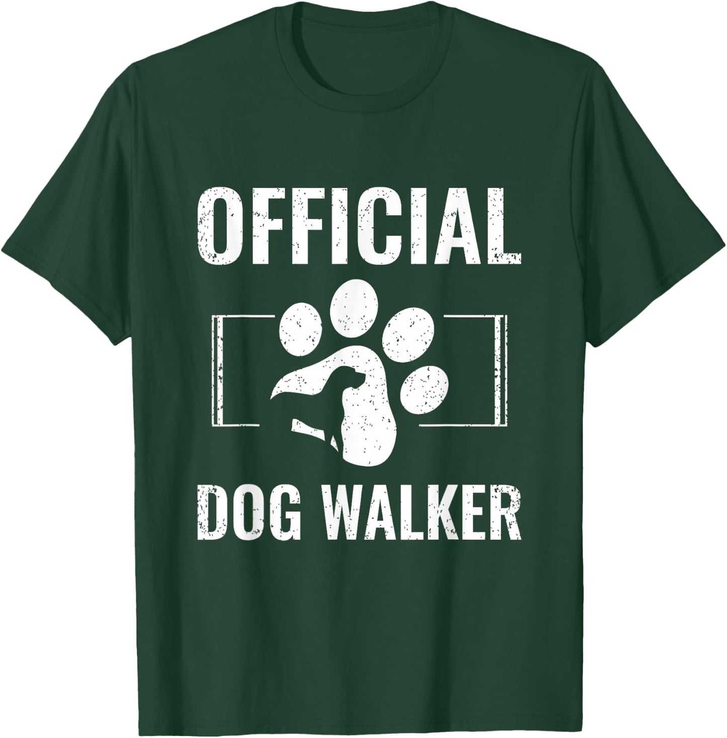 Official Dog Walker T-Shirt - T-Shirt | Forest