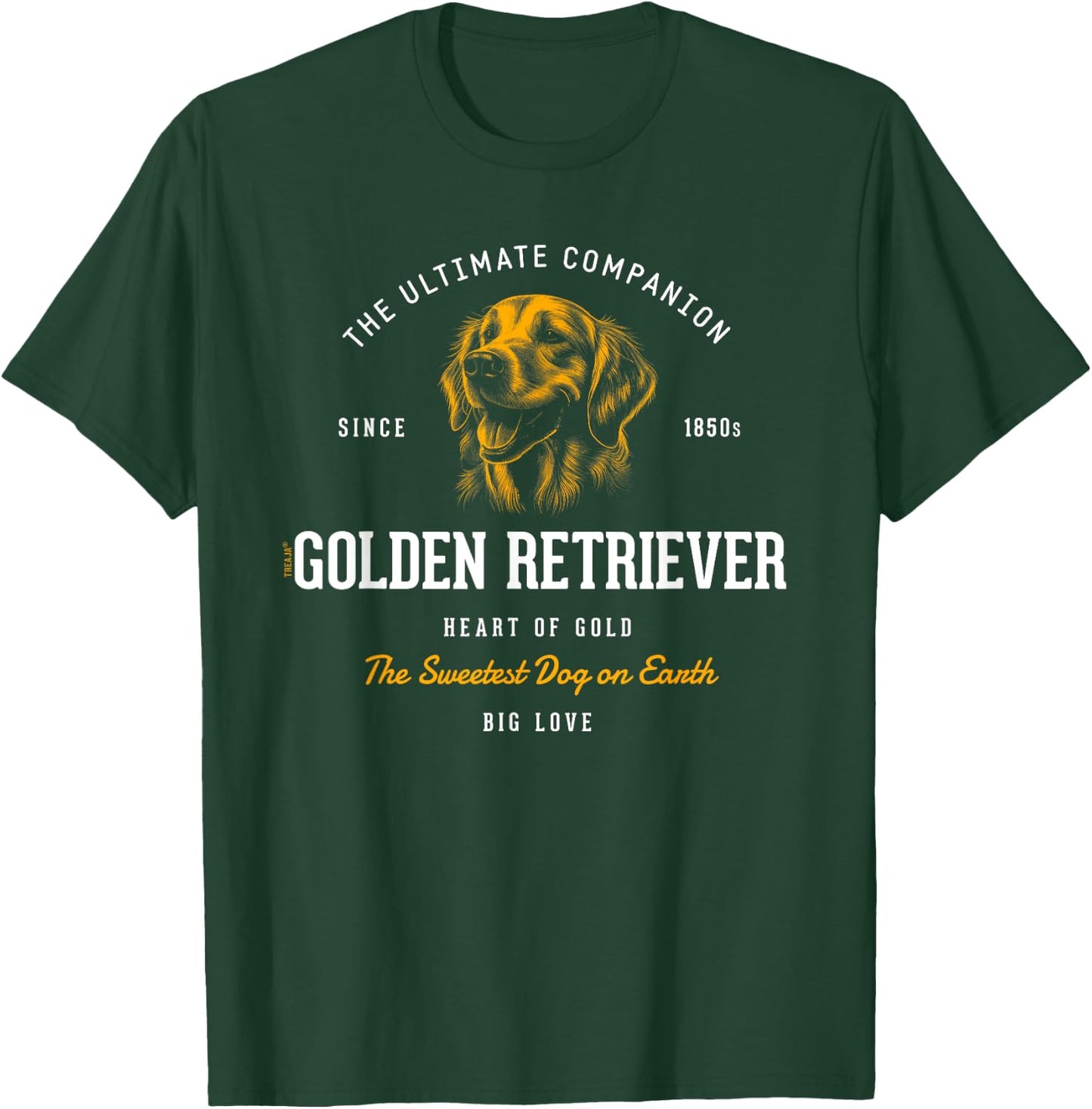 Vintage Styled Retro Golden Retriever T-Shirt - T-Shirt | Forest