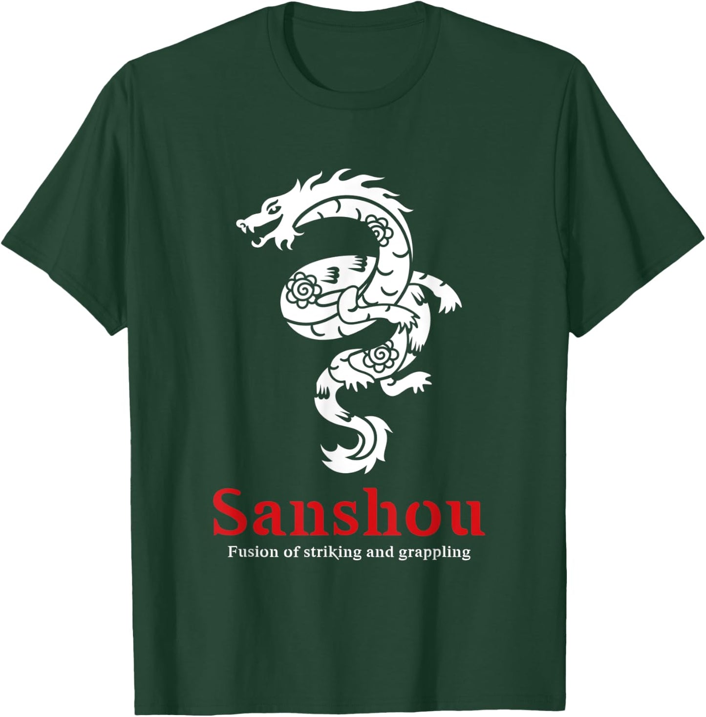 Sanshou Dragon Sanda Chinese Boxing Martial Arts T-Shirt - T-Shirt | Forest