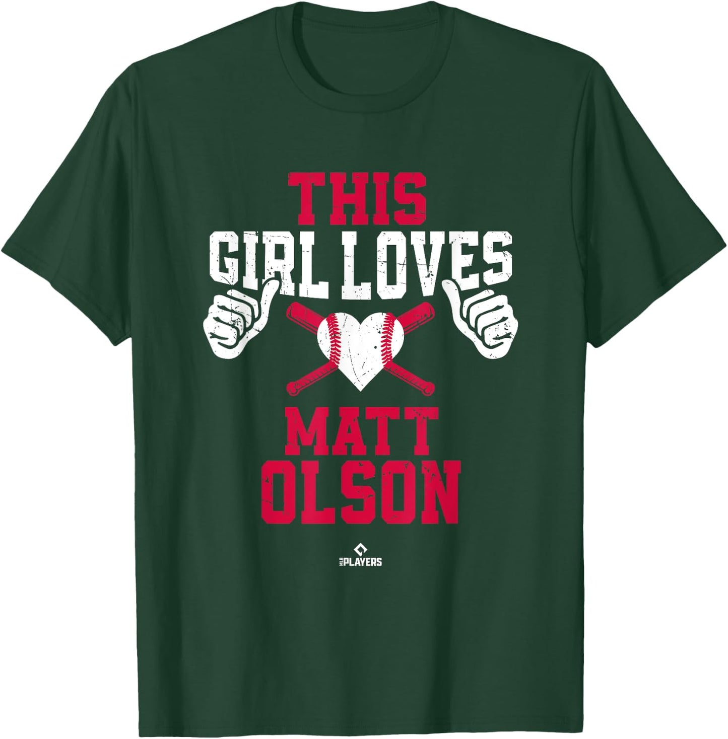 This Girl Loves Matt Olson Matt Olson Atlanta MLBPA T-Shirt - T-Shirt | Forest