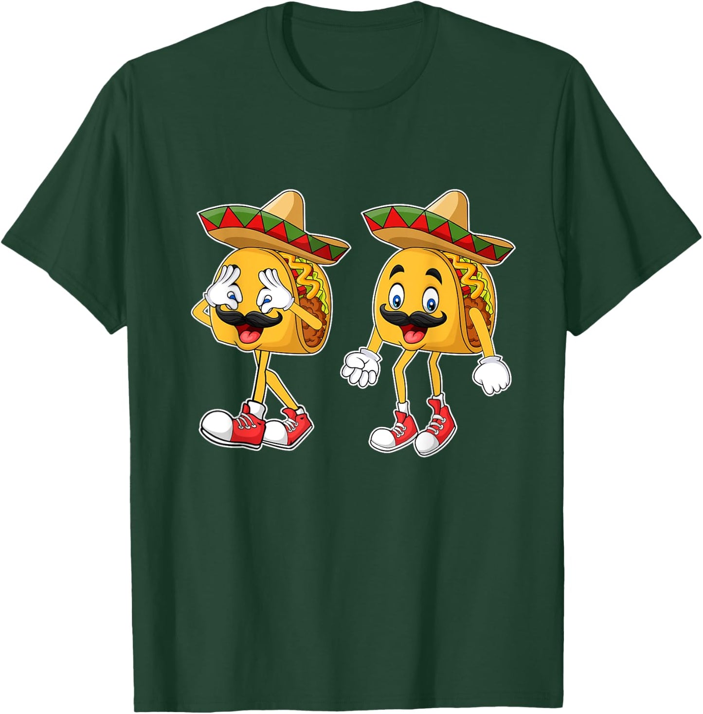 Cute Taco Griddy Dance Cinco de Mayo 2024 Boys Girls Men T-Shirt - T-Shirt | Forest