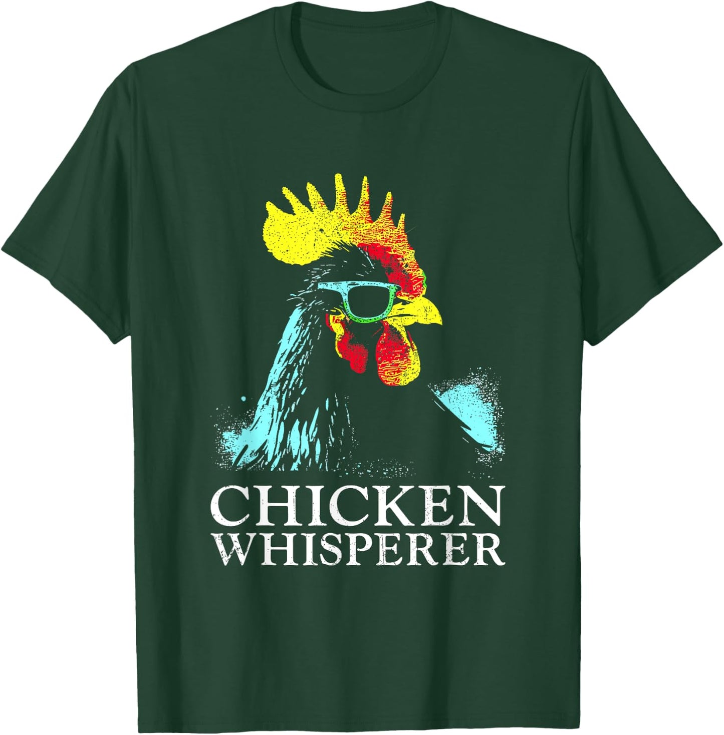 Chicken Whisperer - Vintage Funny Chicken Lover Farmer T-Shirt - T-Shirt | Forest