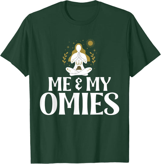 Me & My Omies Symbol Namaste Om Religion Meditation Yogis T-Shirt - T-Shirt | Forest