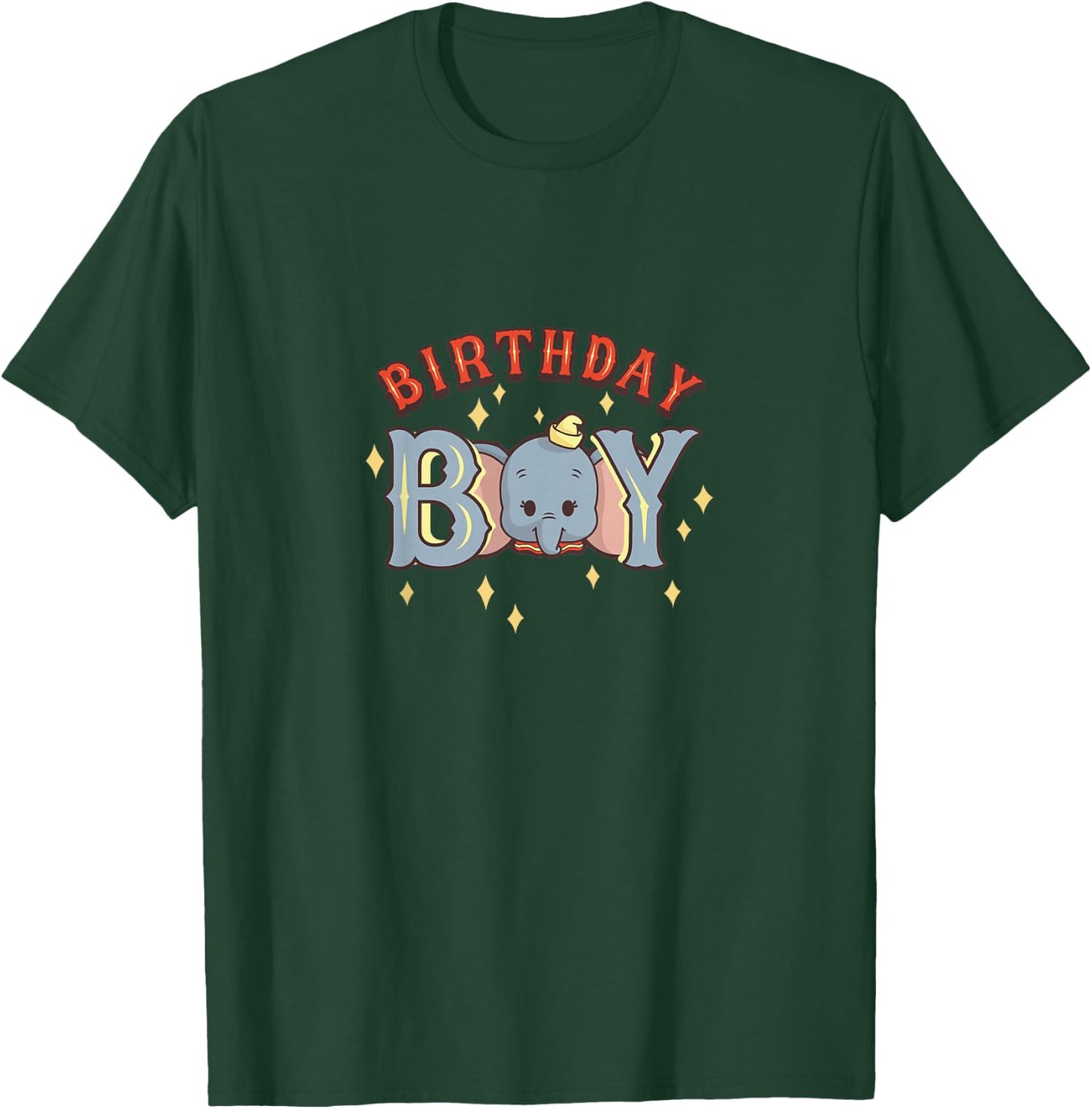 Kids Disney Dumbo Birthday Boy Cute Face Portrait Youth T-Shirt - T-Shirt | Forest