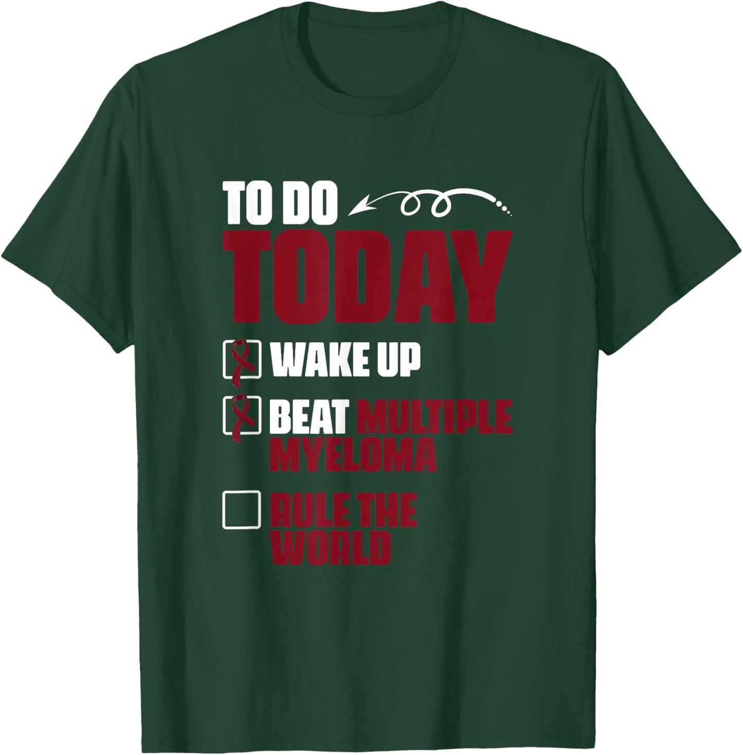 Beat Multiple Myeloma Support Multiple Myeloma Survivor T-Shirt - T-Shirt | Forest