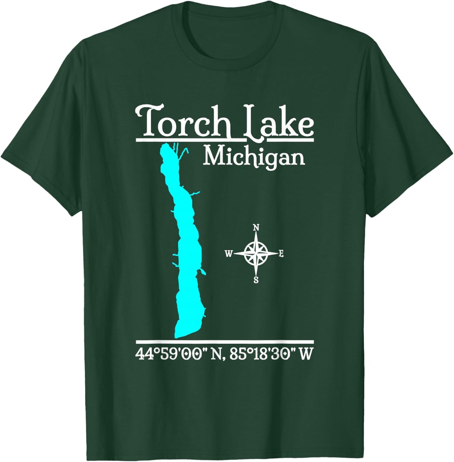 Torch Lake, Michigan T-Shirt - T-Shirt | Forest