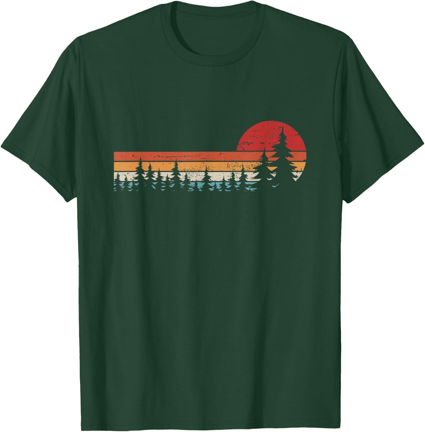 Trees Wildlife Nature Retro Forest T-Shirt - T-Shirt | Forest