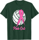 Breast Cancer Pink Out Ribbon Volleyball Awareness Costume T-Shirt - T-Shirt | Forest