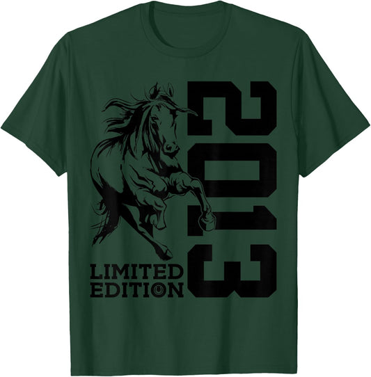 Riding 13th Birthday Horse Limited Edition 2013 Rider T-Shirt - T-Shirt | Forest