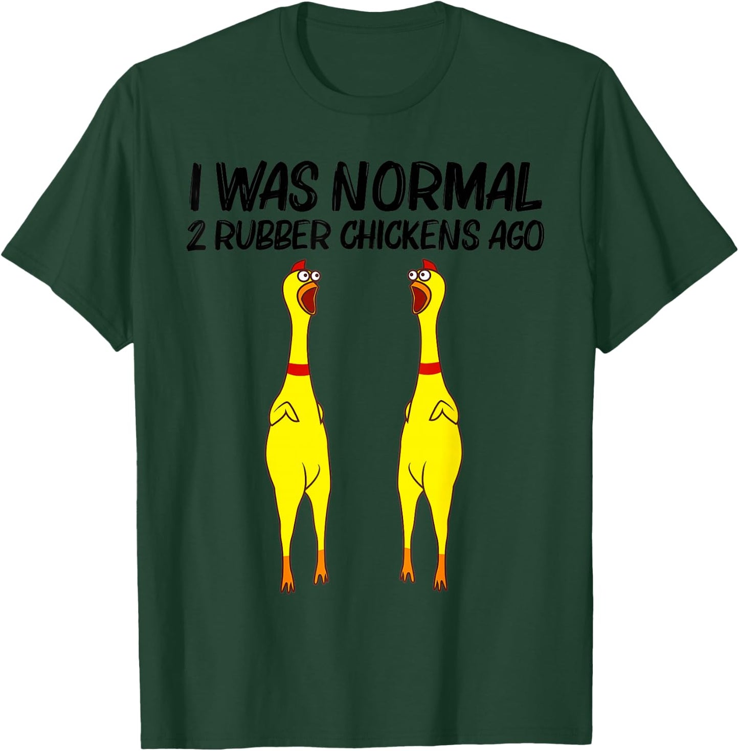 Cute Rubber Chicken Funny Rubber Chicken Gift Men Women T-Shirt - T-Shirt | Forest